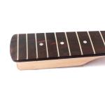 Bass Guitar Neck Maple 21 Frets With White Dot Inlay 34.33 Inch Replacement