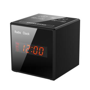 China CE Approval 140° Lenses Wifi Alarm Clock Camera Night Vision factory