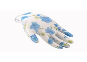 China Lightweight Garden Work Gloves Elastic Knit Cuff 13 G Nylon Liner Material factory