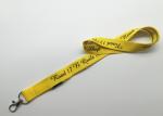Promotions custom Yellow silk screen printing Lanyards with ruler logo