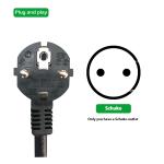 Type 2 Schuko 16A EV Fast Charger 110V - 240V AC 3.6KW Touchable