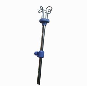 China Patient 210cm Hospital Bed IV Pole Accessories Stainless Steel Infusion Stand factory