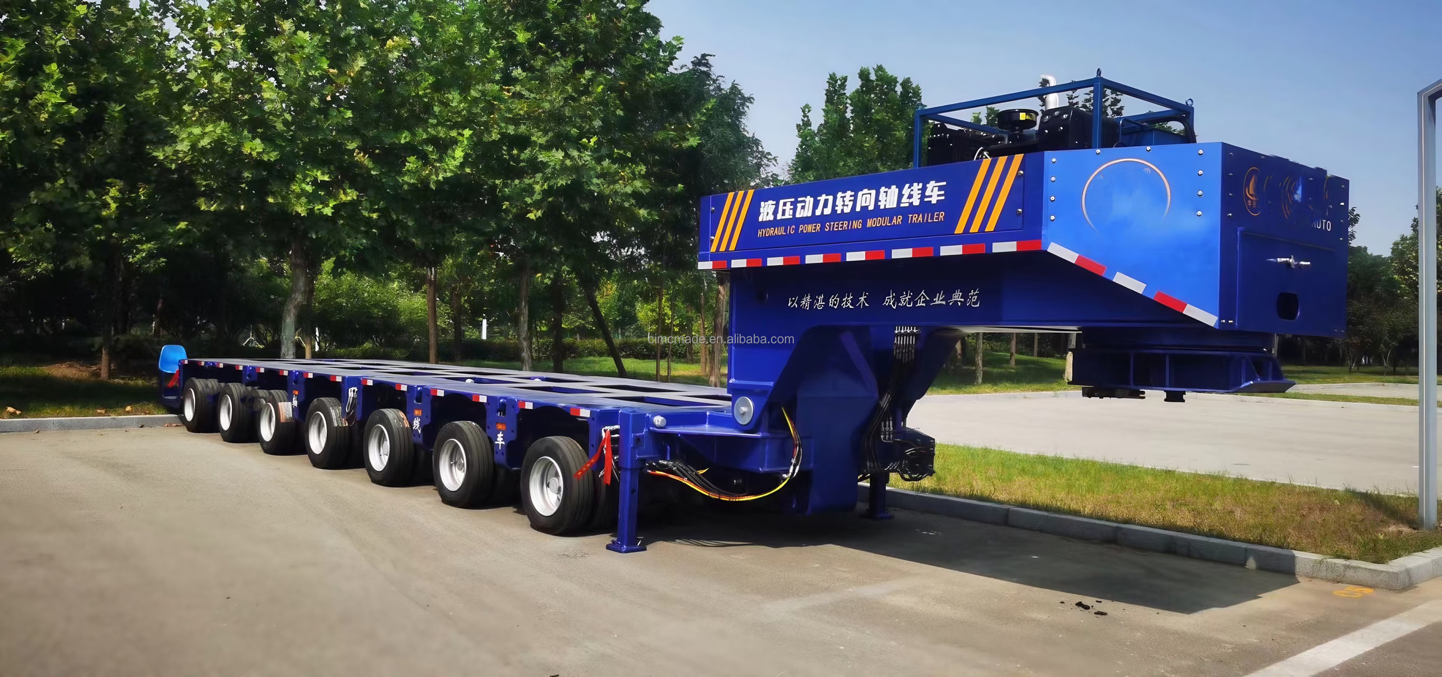CIMC Heavy 6 Axle Low Bed Semi-Trailer Steel Material Truck Trailers with Performance