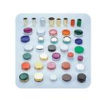 High Capacity Double Doors Plastic Cosmetic Cap Bottle Metallic Gloss Vacuum