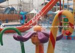 Customized Flower Spray Water Playground Equipment , Amusement Park Equipment