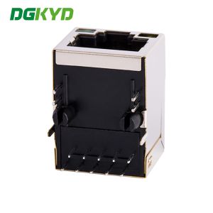 Single port RJ45 connector modular block socket Gigabit Ethernet filter RJ45