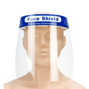 China Curved Anti Fog Face Shield , Elastic Band Disposable Cpr Face Shields factory