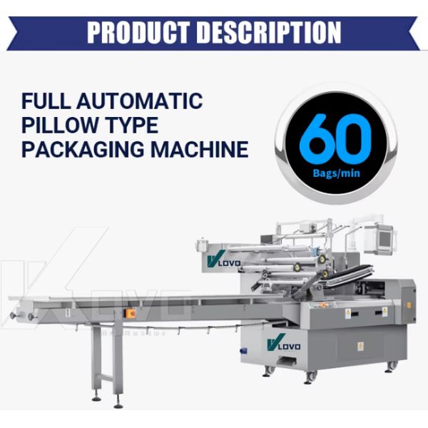 High Speed Horizontal Pillow Type Automatic Laundry Soap Plastic Wrapping Packing Machine