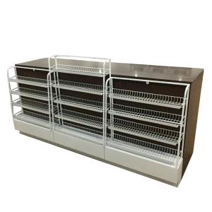China Customization Supermarket Register Counter Eco Friendly Cashier Counter factory