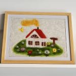 Seven Craft House Wool Thread Decoration Painting Punch Needle DIY Knit Kit For