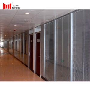 China Geling Meeting Room Demountable Partition Wall 1000-4500mm With Blind factory