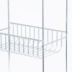Chrome Finishing 3 Tiers Bathroom Shower Caddy Standing Type Stainless Steel