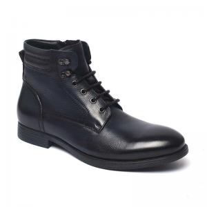 China Navy Lace Up Breathable Mens Fashion Dress Boots on sale