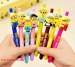 Cute Korean Stationery Small Yellow People Gel Pen Kawaii Creative Colored Pens