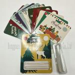 Assorted Christmas Party Cash Holder Gift, Funny Money Cards Wooden Money Card