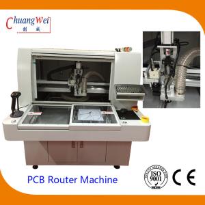 China Double Station Automatic Depaneling PCB Router Machine 220V 4.2KW on sale