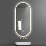 Silver Lenses Material Touch Control Led Retail Beat-room Mirror for Home