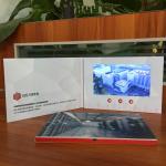 Hardcover Video Business Card With Lcd Screen / Portrait And Landscape Style