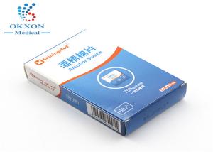 China 75% Alcohol Medical Grade Cleaning Pads Effective For Disinfection Wound factory