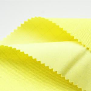 China 300gsm Modacrylic Cotton Antistatic Fabric Fluorescent Yellow For Protective Clothing factory