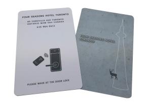 China Custom Printed 13.56mhz RFID Key Cards 0.84mm Thickness Access Control Key Cards factory
