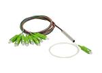 1×N 2×N Steel Tube Mini Type Fiber Optic PLC Splitter G657A 0.9mm