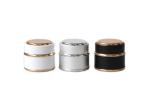 15g 30g 50g luxury black double wall plastic cosmetic jar for uv nail polish