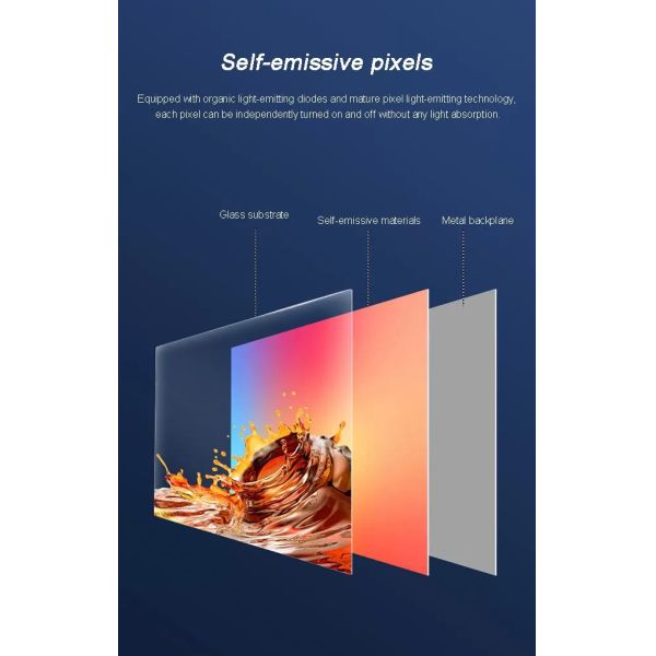 White 55 Inch Transparent OLED Touch Screen Commercial Display for Retail & Business Use