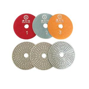 China Diamond Resin 3 Step Polishing Pad for Marble Granite Quartz Porcelain Tile factory