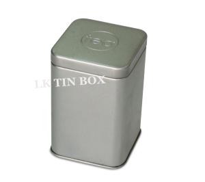 China Airtighted Metal Plug Lid Square Tin box for Herbal Tea Storage factory