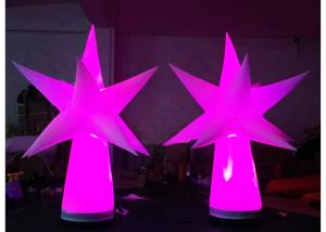 China Star Shape Inflatable Led Light , Inflatable Column For Outdoor Event Decoration factory