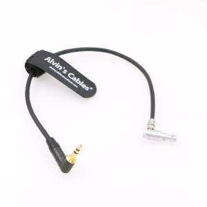 China 10 Inches Camera Audio Cable 5 Pin Right Angle Male To Right Angle 3.5mm TRS factory