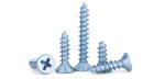 Zinc Plated Hardened Steel Undercut Flat Head Pointed Screws Countersunk Head