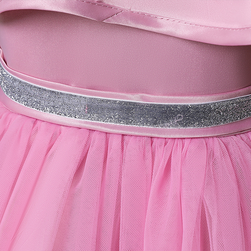 Cotton Children's Dress Clothing Mid length Sequin Design Girls Princess Dress