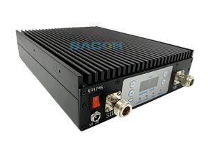 China GSM 3G Cell Phone Signal Booster Dual Band 900 2100 20dBm Power 70dB Gain Black factory