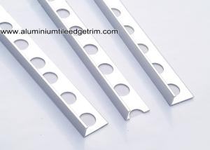 China Straight Edge Polished Chrome Wall Tile Corner Trim 10mm x 2.44m factory