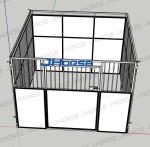 Galvanized Temporary Vinyl Sewn Horse Stall Panels For Horse Stables