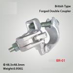 British Type Scaffolding Couplers Drop Forged Double Fixed Coupler