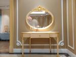Home Mirrored Dresser Drawers Dressing Room Nostalgic Mirrors Wood Overlay