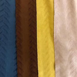 China Elastane Stripe Textured Yarn Dyed Polyester Pleated Fabric 250gsm factory