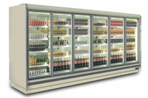China Stainless Steel Supermarket Display Chiller , Fruit Vegetable Display Freezer factory