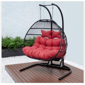 Relaxing Customized Color Hammock Swing Chair With Iron Tube Frame And Hardware