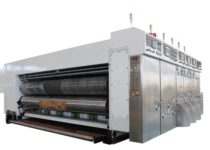 Energy Saving Carton Box Printing Machine , Rotary Die Cutting Machine For Corrugated