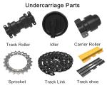 mini excavator undercarriage spare parts d50 pc20 pc200 pc400 heavy duty tracks