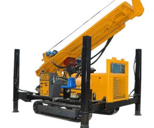 China Pneumatic Impact 300 M Crawler Drilling Rig Rotary Full Hydraulic factory
