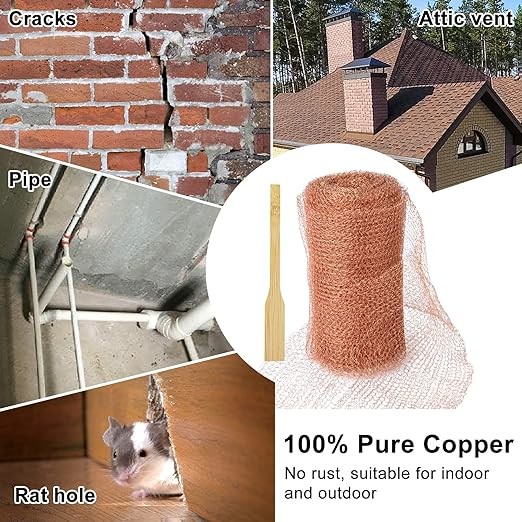 3m Length Copper Wool Mice Rat Control 0.28mm