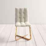 910mm Gold Metal Frame Modern Leisure Leather Chair for Living Room