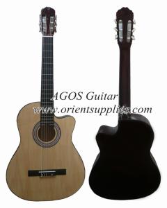 China 39inch Cutaway Basswood guitar Classical guitar Wooden guitar promotion CG3910C factory