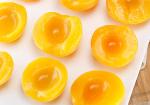IQF Frozen Yellow Peach Halves , Peeled And Pitted, blanched