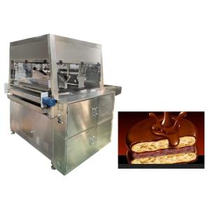 China 400kg/H 3 Temperature Zones Chocolate Coating Line For Pure Chocolate factory